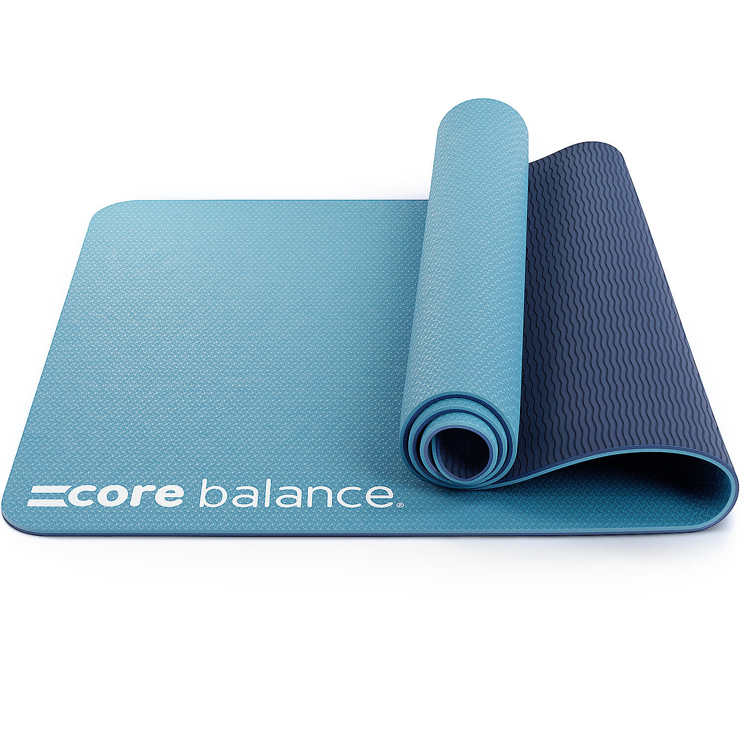 CORE BALANCE Yoga Exercise Mat 6mm TPE Foam With Carry Strap Core Balance Fitness