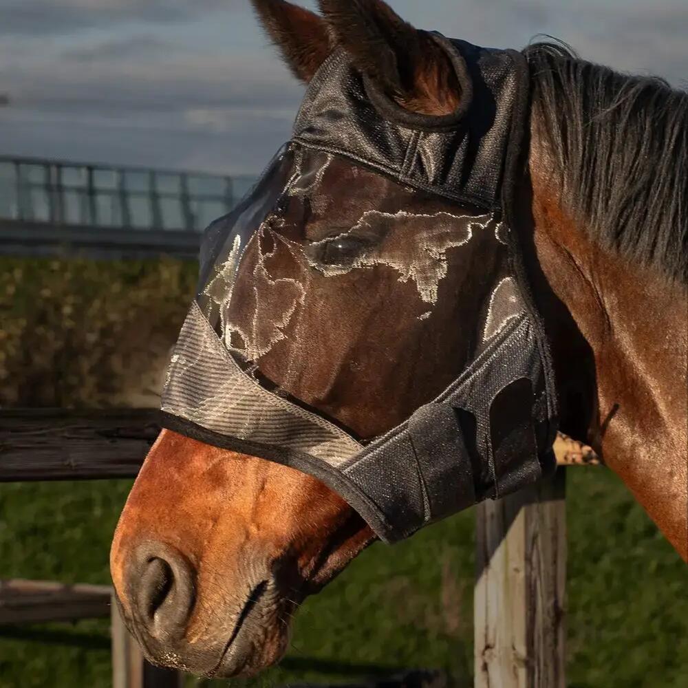 Harry's Horse Vliegenmasker Flyshield zonder oren - Zwart