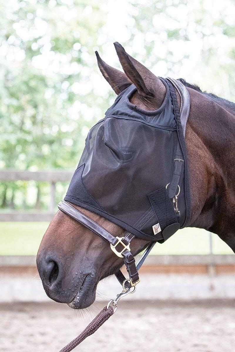 Harry's Horse Vliegenmasker Flyshield zonder oren - Zwart 3/3