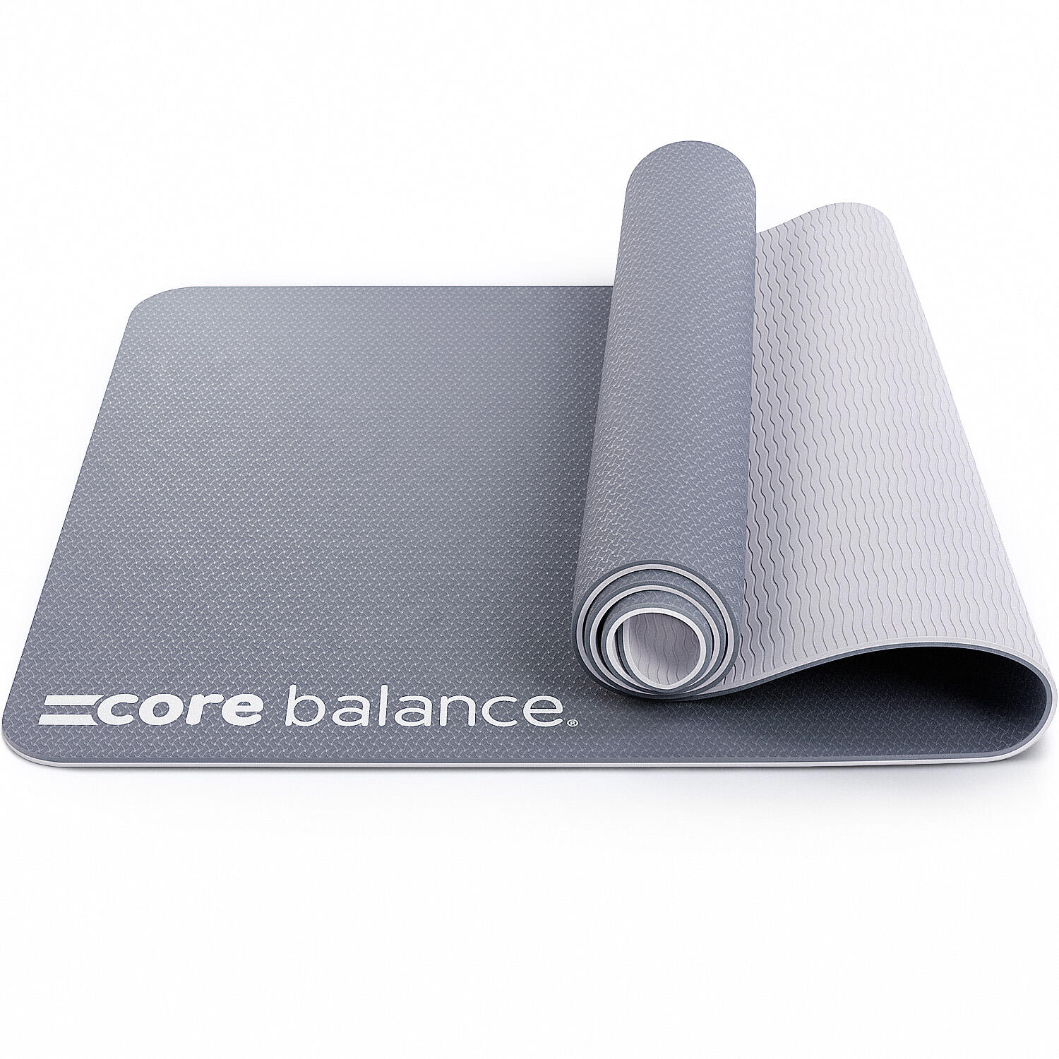 CORE BALANCE Yoga Exercise Mat 6mm TPE Foam With Carry Strap Core Balance Fitness