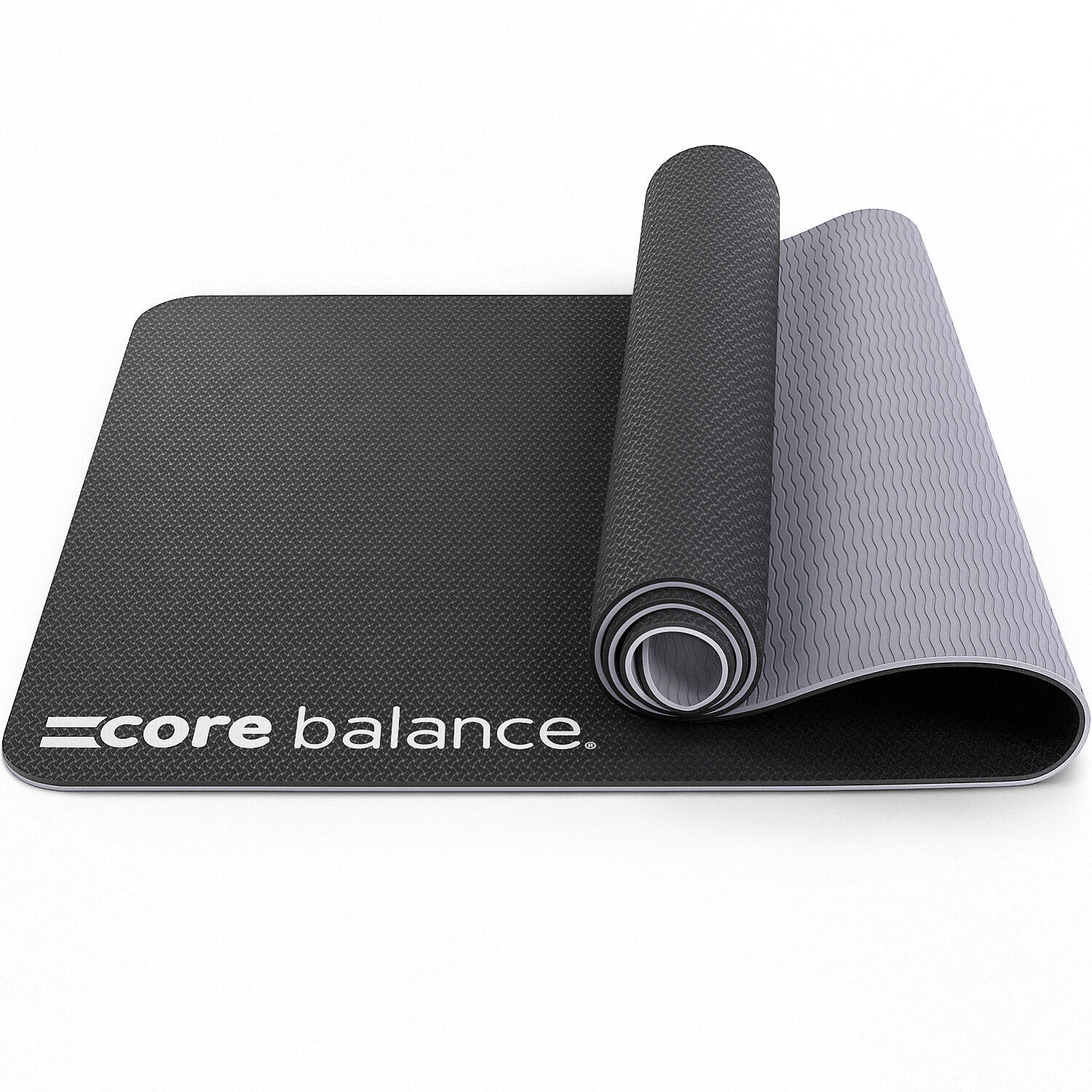 CORE BALANCE Yoga Exercise Mat 6mm TPE Foam With Carry Strap Core Balance Fitness