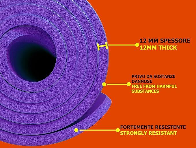 TOORX MAT-185 Tappetino Per Yoga con maniglia di trasporto 5/6