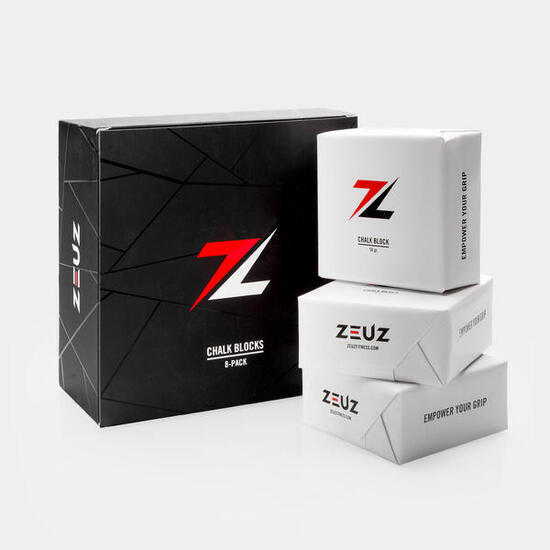 ZEUZ 8 Stück Magnesium Blocks – Gym Chalk – 56g pro Block