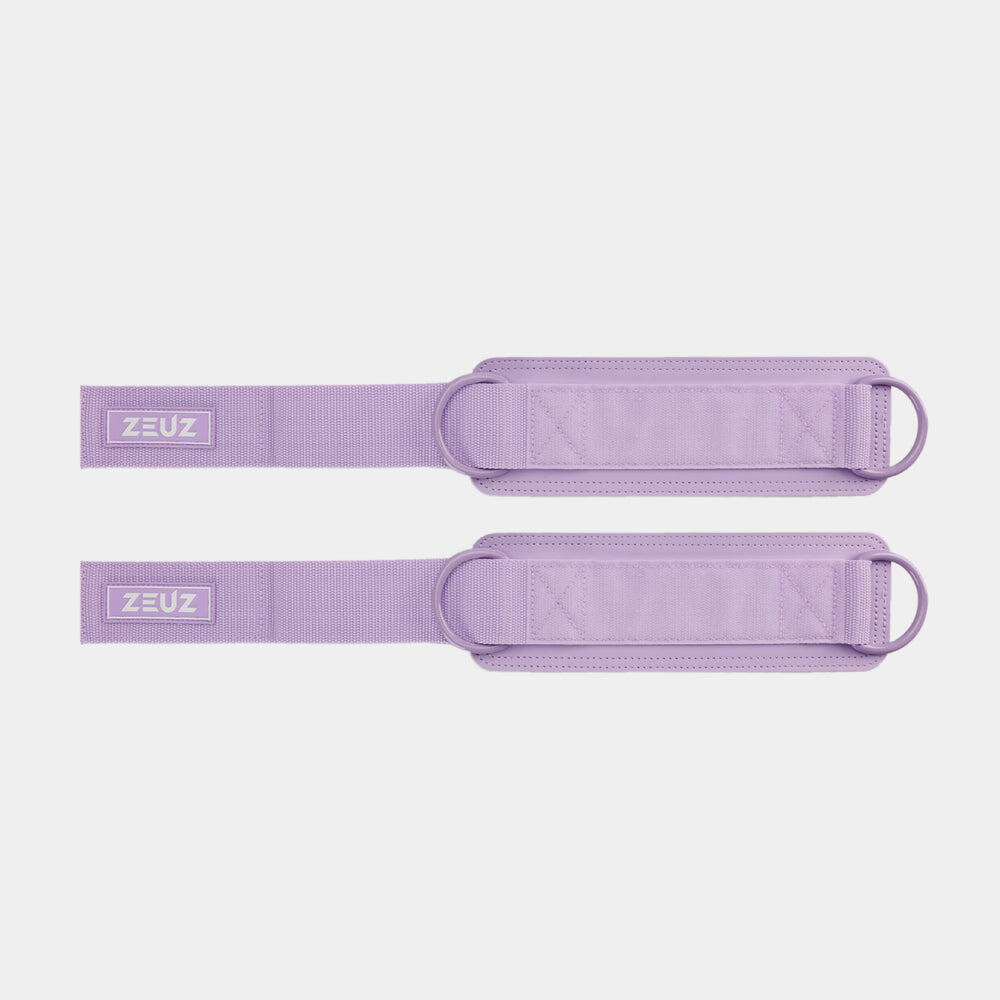 Sangle de cheville ZEUZ 2 pièces pour fitness – Machine à câbles – Violet 3/7