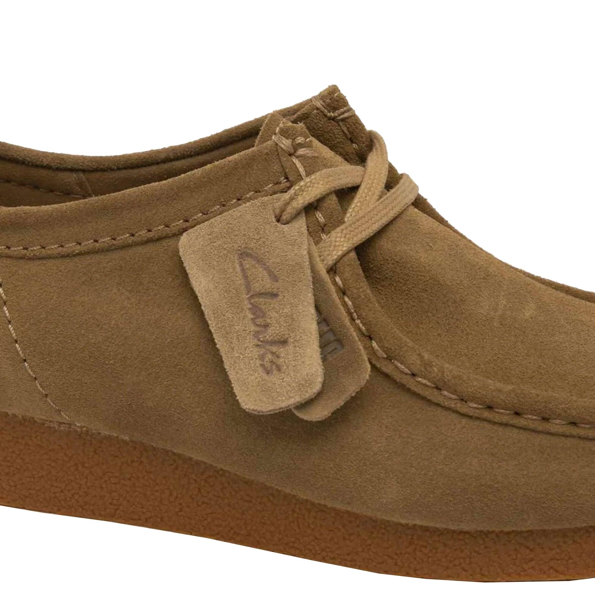 Wallabee Evo Suede Shoes Dark Sand 3/4
