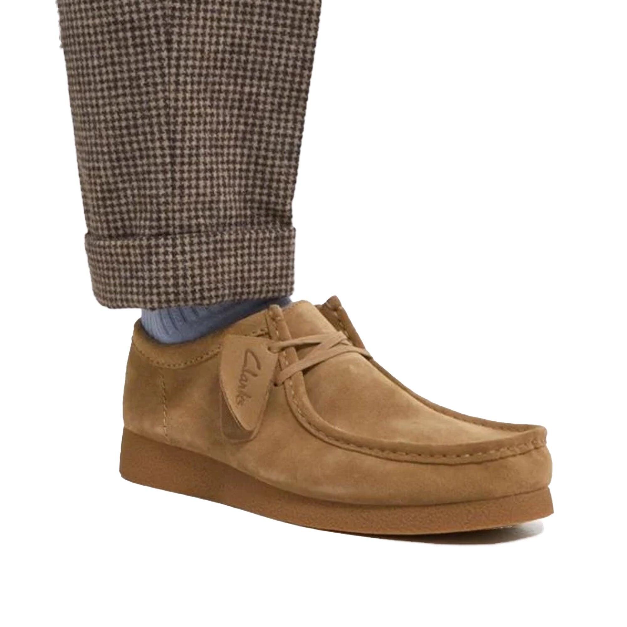 Wallabee Evo Suede Shoes Dark Sand 2/4