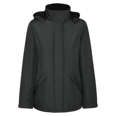 Dames amerika gewatteerde parka (donker lood)