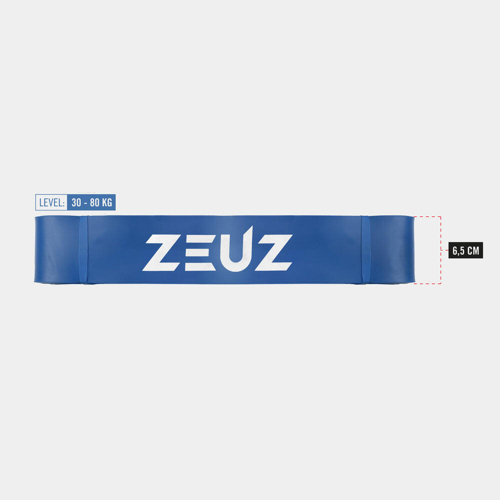 ZEUZ 1 Stuk Weerstandsband Elastiek – Resistance Stretch Power Bands – Blauw 3/4