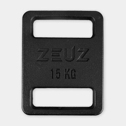 Plaque de poids ZEUZ 15 kg en acier pour sac de rucking