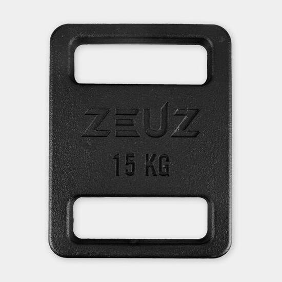 Plaque de poids ZEUZ 15 kg en acier pour sac de rucking