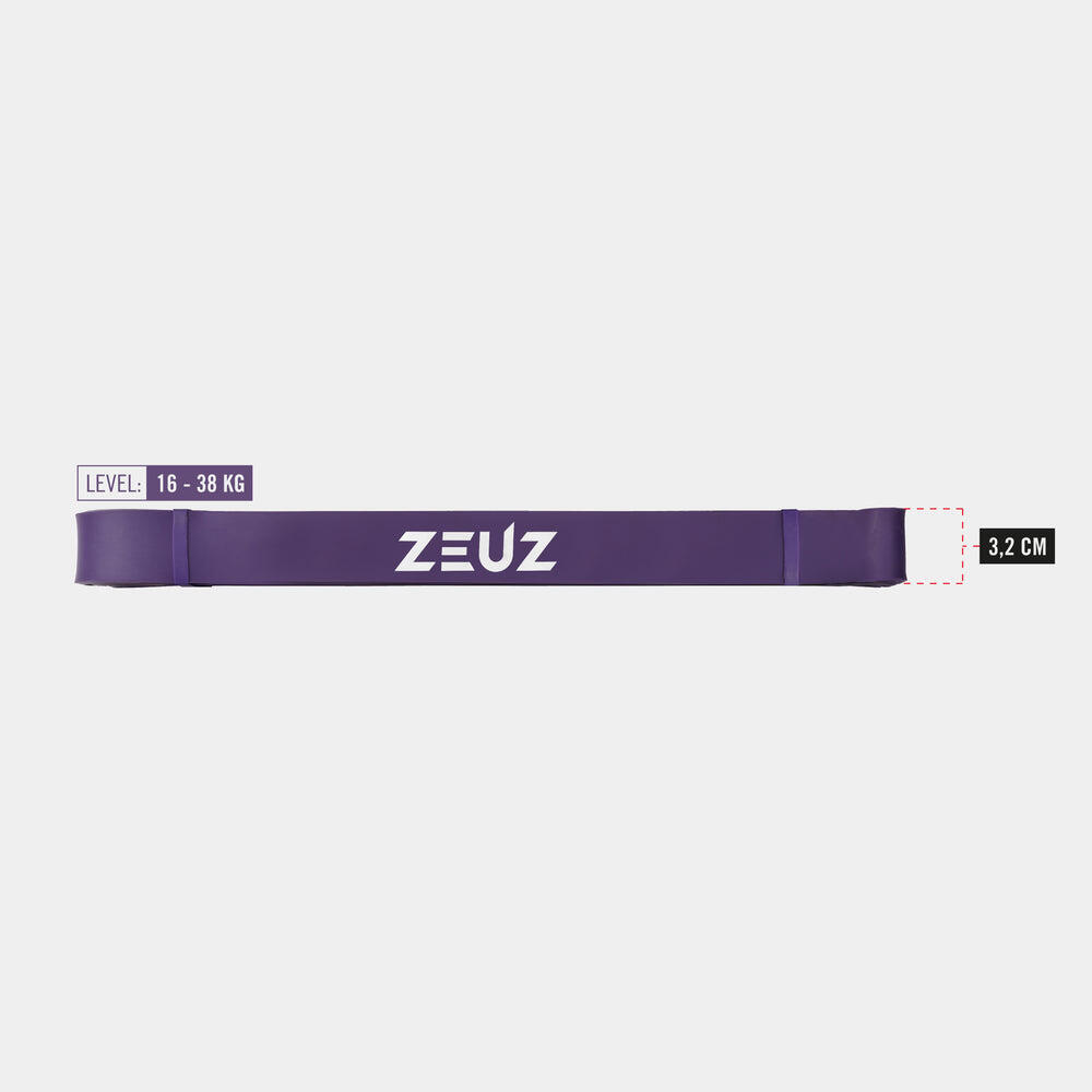 ZEUZ 1 Unidade de Faixa Elástica de Resistência – Roxa 3/4