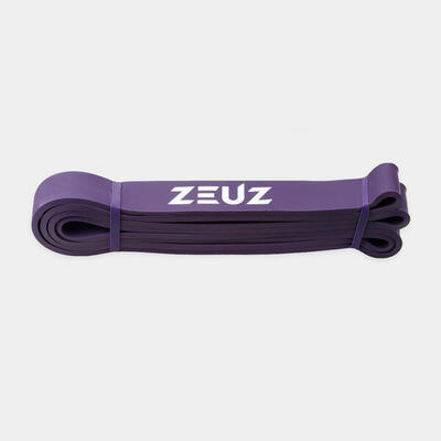 Zeuz 1 stuk weerstandsband elastiek – resistance stretch power bands - paars