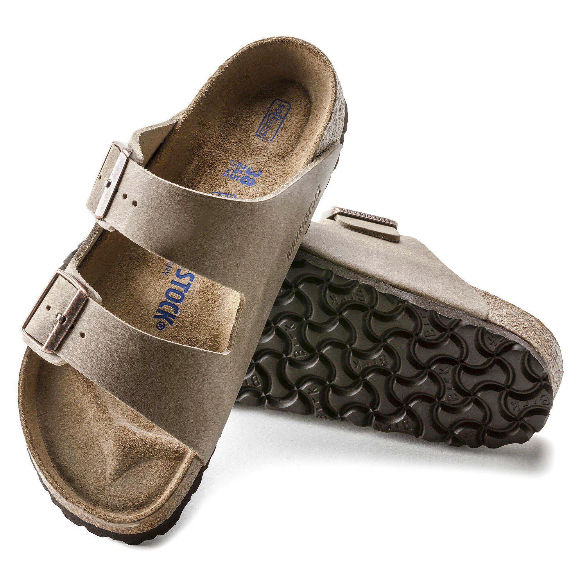 Kapcie Birkenstock Arizona Tabacco Marrone Damskie 3/5