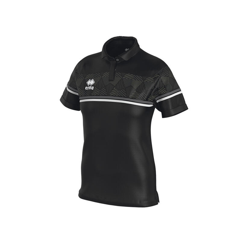 Polo Errea Darya Polo Mc Ad 07780 Preto Formiga Branco Mulher