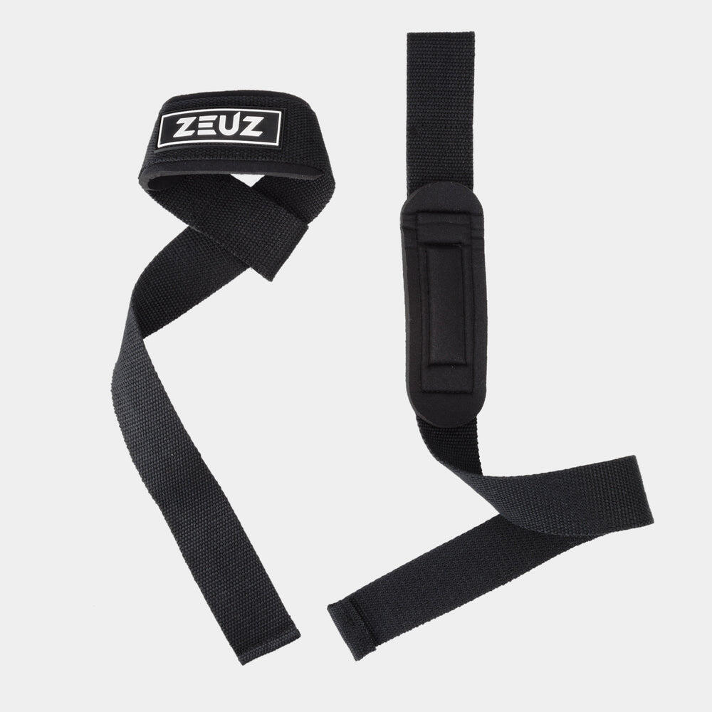 ZEUZ Conjunto de 2 Straps de Levantamento para Functional Fitness e – Preto 2/6