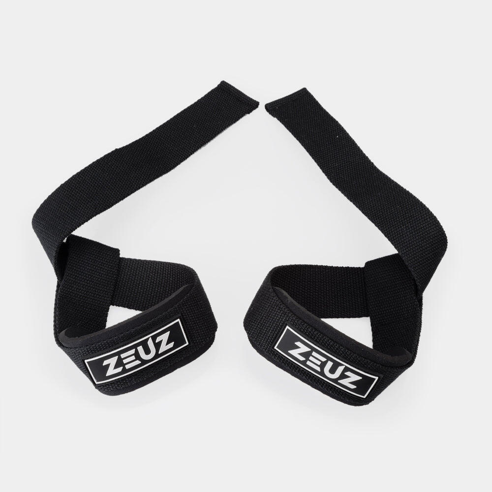 ZEUZ Conjunto de 2 Straps de Levantamento para Functional Fitness e – Preto 4/6
