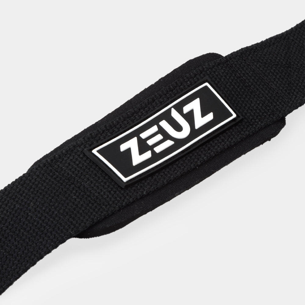 ZEUZ Conjunto de 2 Straps de Levantamento para Functional Fitness e – Preto 5/6