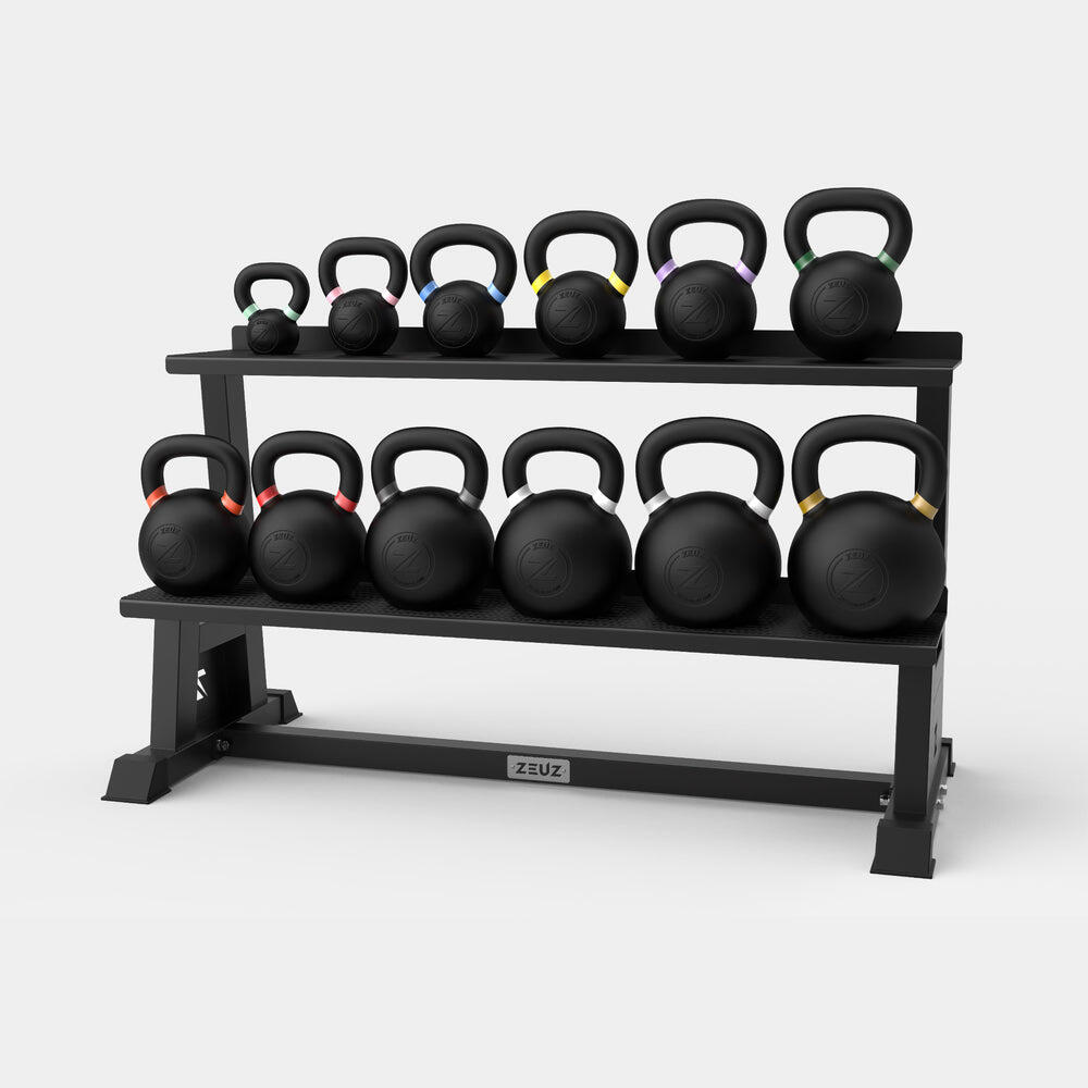 ZEUZ Kettlebell Rek – Opbergrek voor Kettlebells – Rack – Tot 500 KG – Zwart 3/7