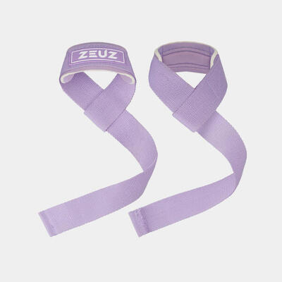 ZEUZ 2 Stück Lifting Straps für Fitness. CrossFit & Powerlifting – Beige