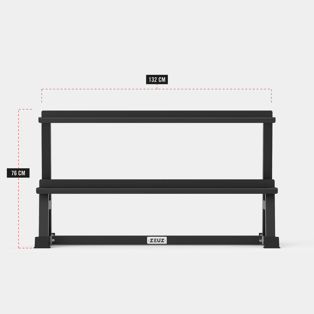 ZEUZ Kettlebell Rek – Opbergrek voor Kettlebells – Rack – Tot 500 KG – Zwart 4/7