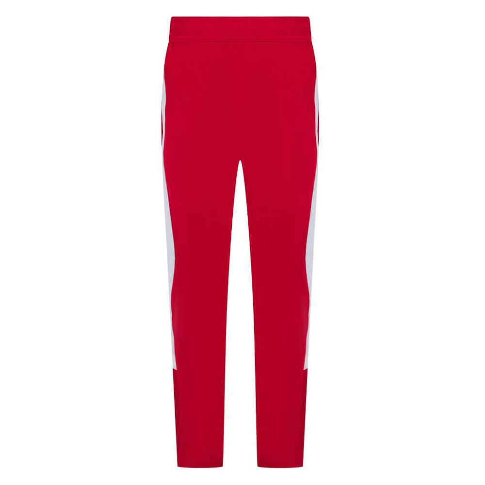 Mens Knitted Tracksuit Pants (Red/White) 2/3