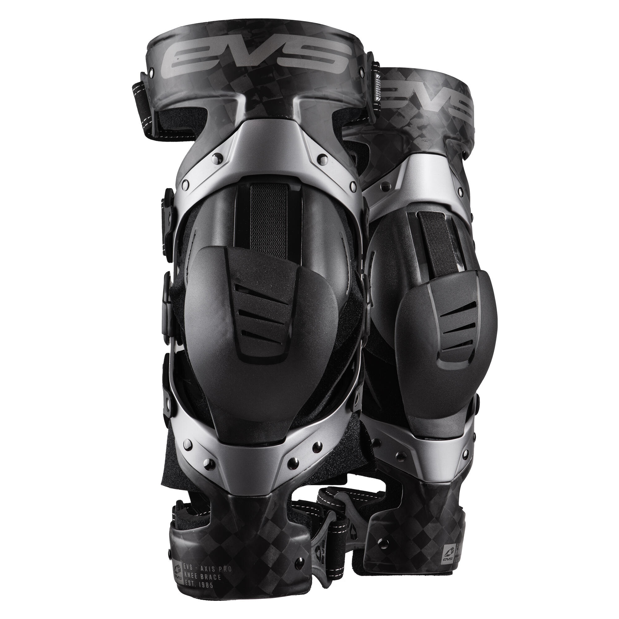 Evs Sports - Paire De Evs Axis Pro Gris Sidéral M - Coudière - Noir - 40 M - Decathlon