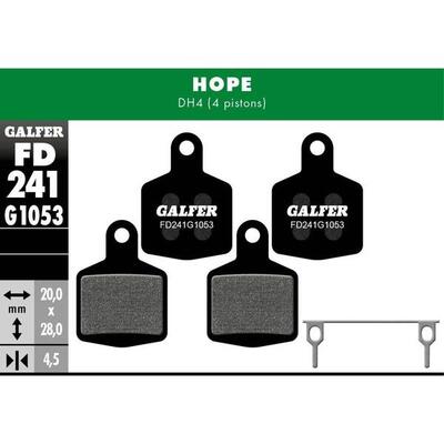 4-Kolben-Bremsbeläge Galfer Bike Hope DH4 (x2)