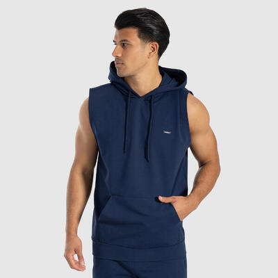 Herren Tank Hoodie Marell Grau Melange