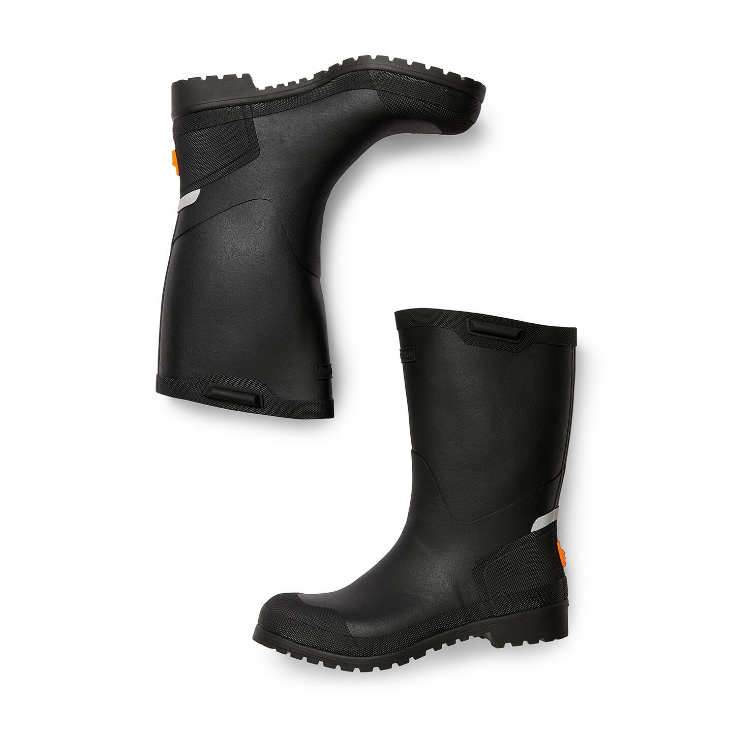 Bottes outdoor en caoutchouc imperméables à adhérence renforcée Håkull Noir 4/7