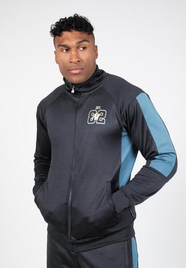 Devon Training Veste - Grau/Bleu