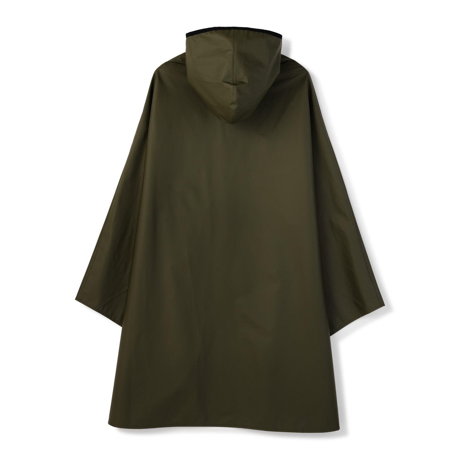 Poncho de pluie imperméable compactable PU Light Vert foncé 2/7