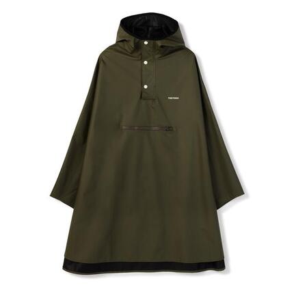 Verstaubarer wasserdichter Regenponcho PU Light Dunkelgrün