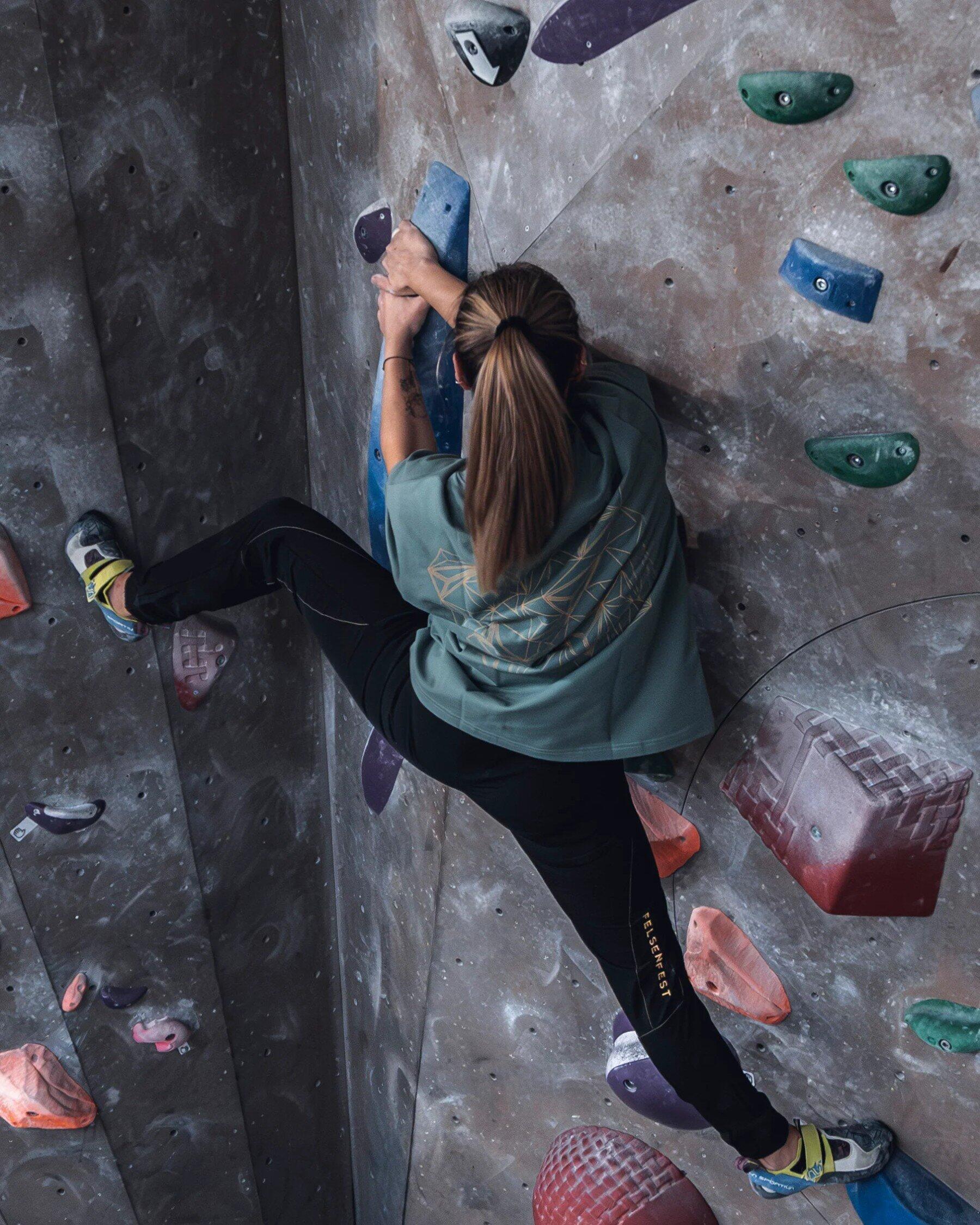 Boulderhose Obsidianschwarz Frauen 3/7