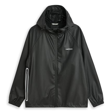 Packbares wasserdichtes Regenset Rainbreaker Schwarz