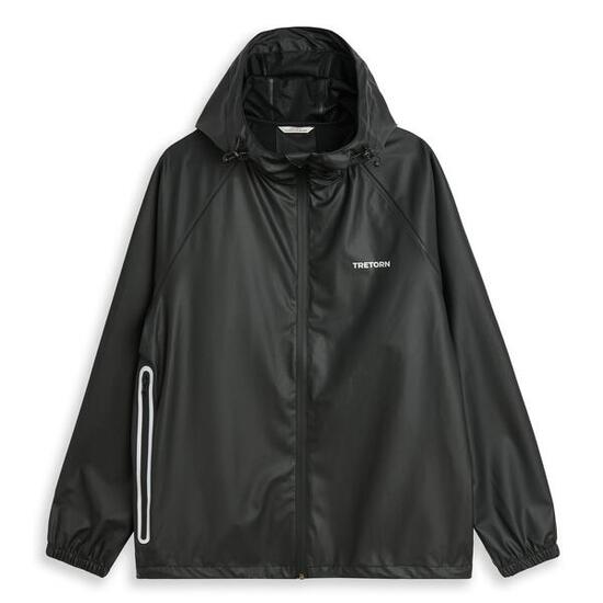 Packbares wasserdichtes Regenset Rainbreaker Schwarz