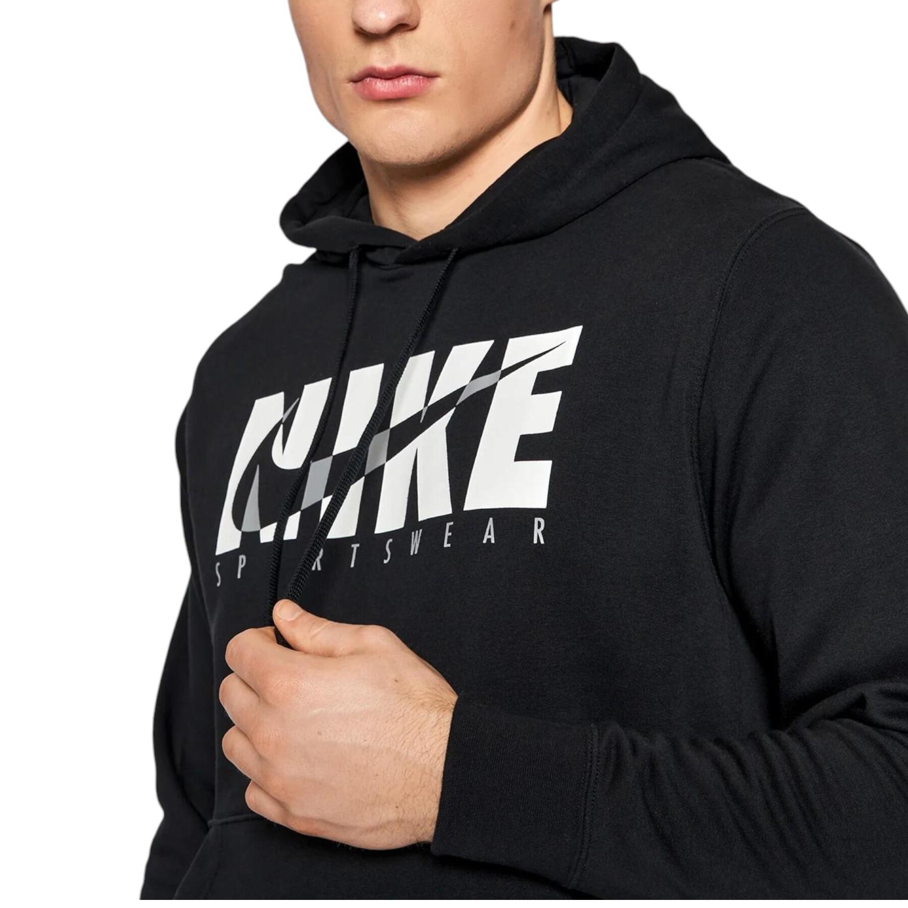 Nike Mens Full Tracksuits Sweat Black Sports Gym Pullover Hoodie Running Jogger 6/6