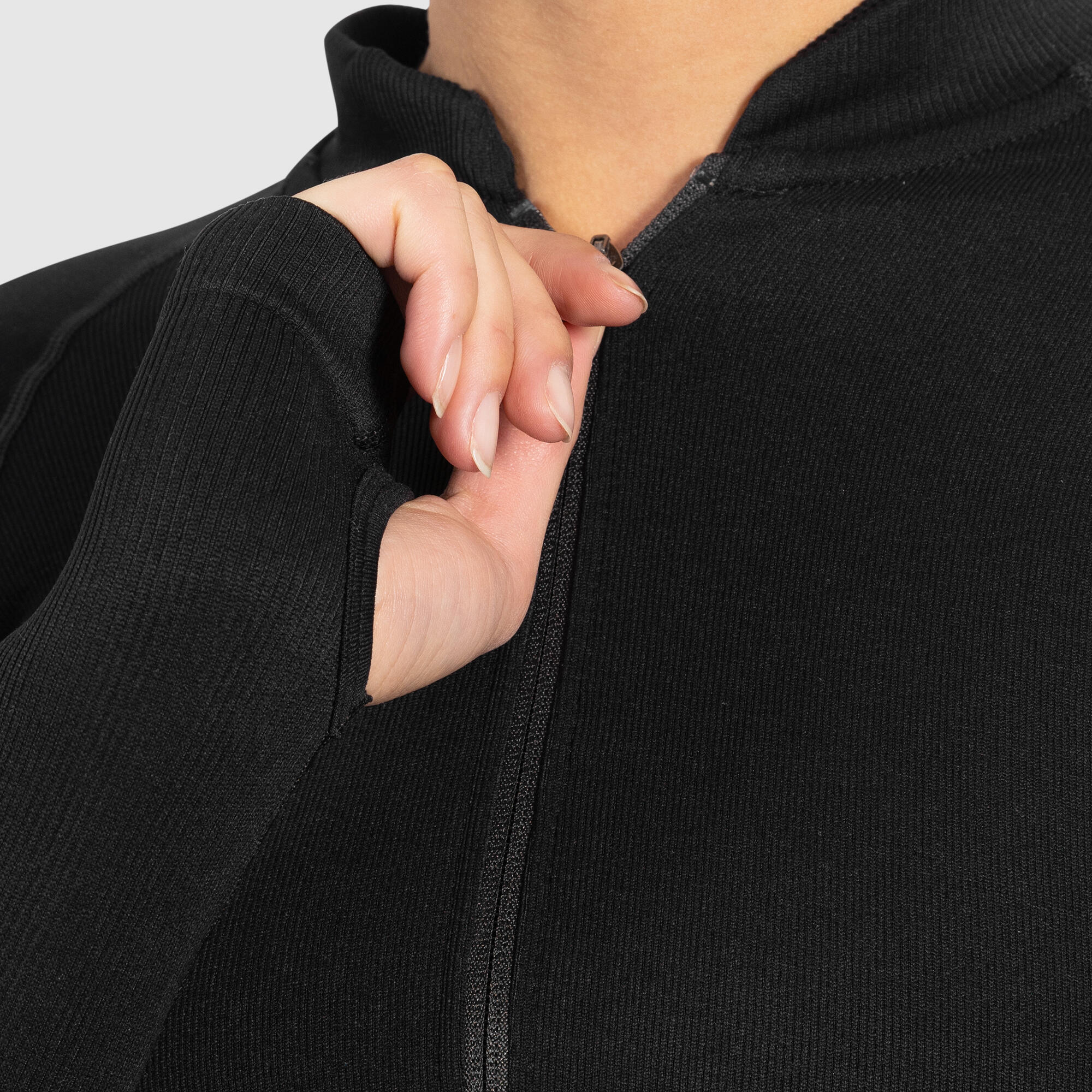 Damen Crop Jacke Harly Schwarz 5/5