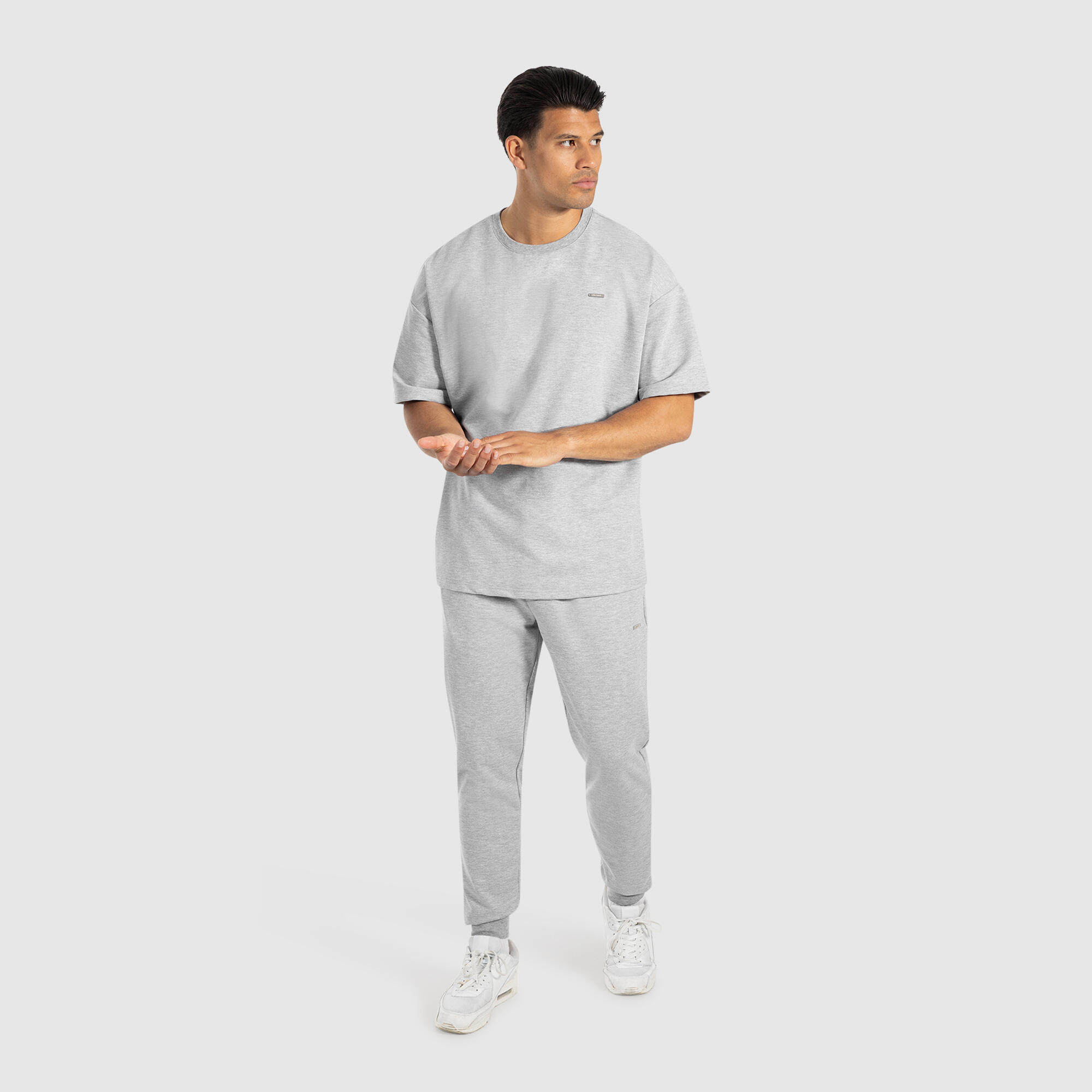 Herren T-Shirt Thiago Grau Melange 3/5