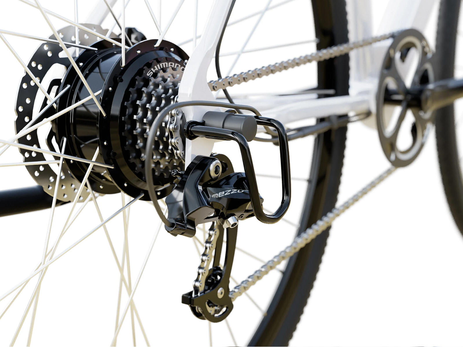 Sharp Grenoble GS03EW e-bike 7.8 Ah 7 sp wit 2/5