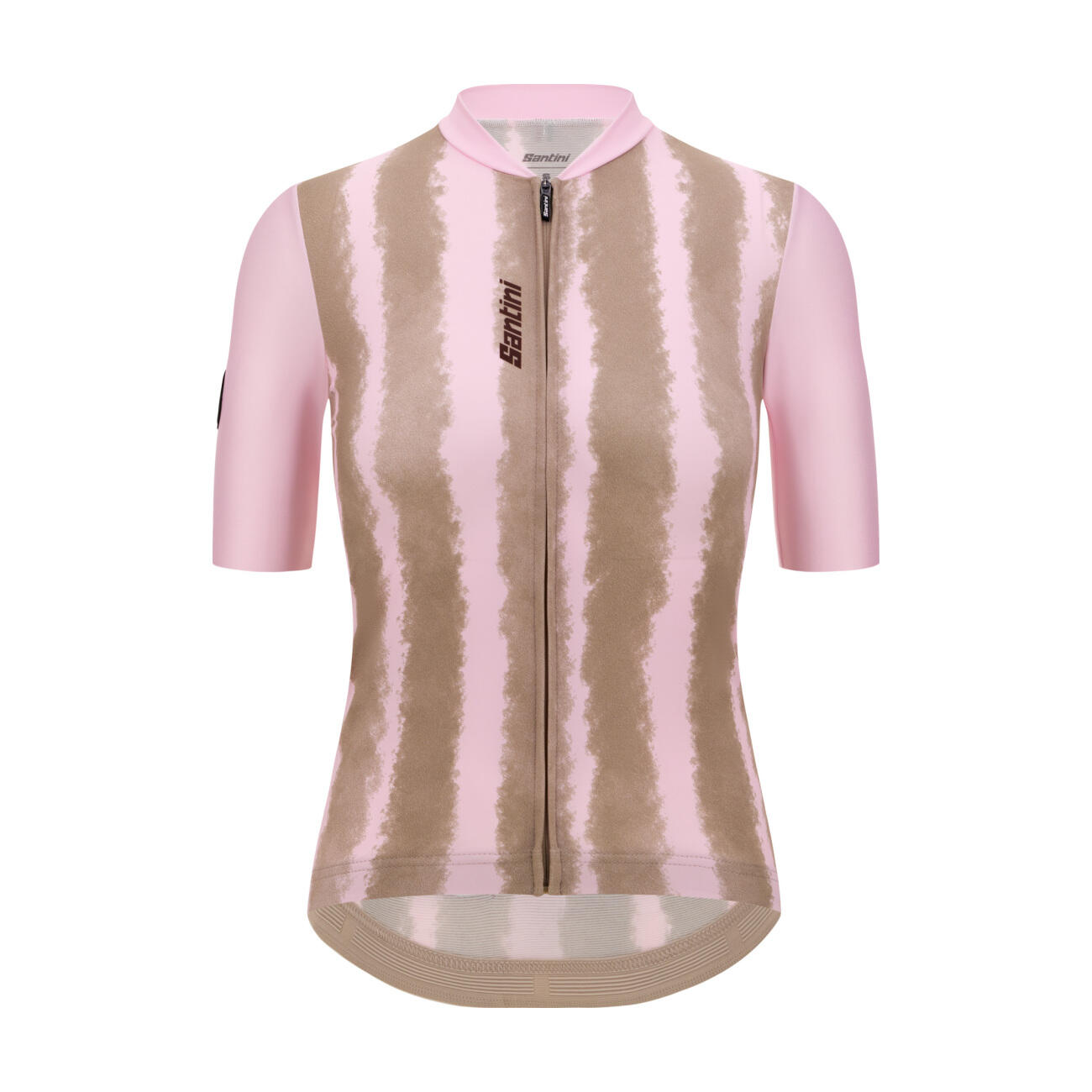 Santini - Maillot A Manches Courtes - Bambu - Maillot Manches Courtes - Marron|rose - 52 2xl - Decathlon