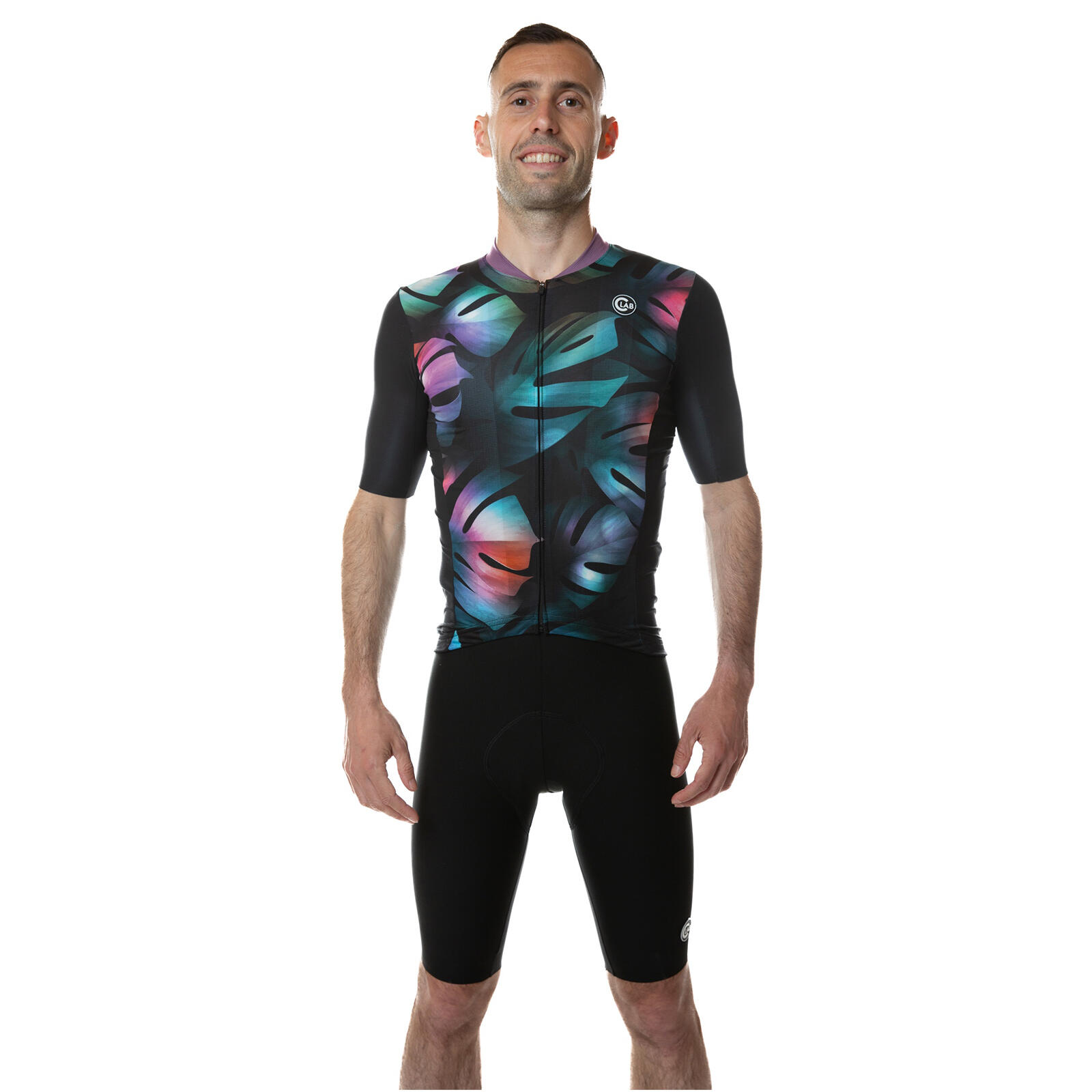 C-lab - Maillot De Cyclisme Manches Courtes Ottima Monstera - Maillot Manches Courtes - Noir - 40 M - Decathlon