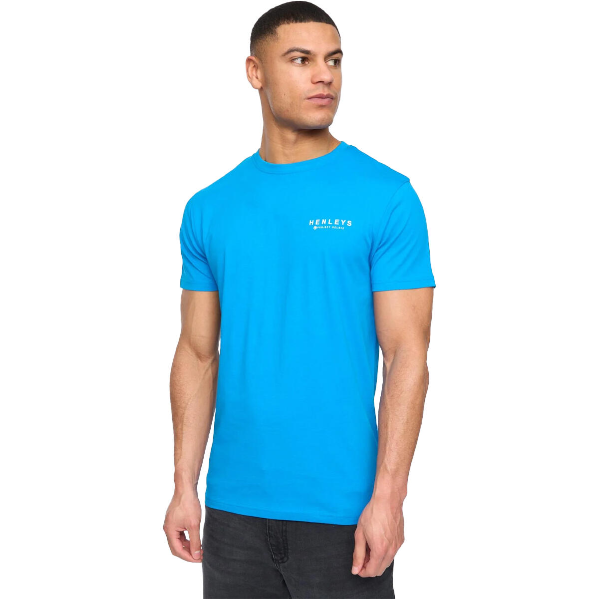 Mens Henycore TShirt (Pack of 3) (White/Blue/Black) 2/3