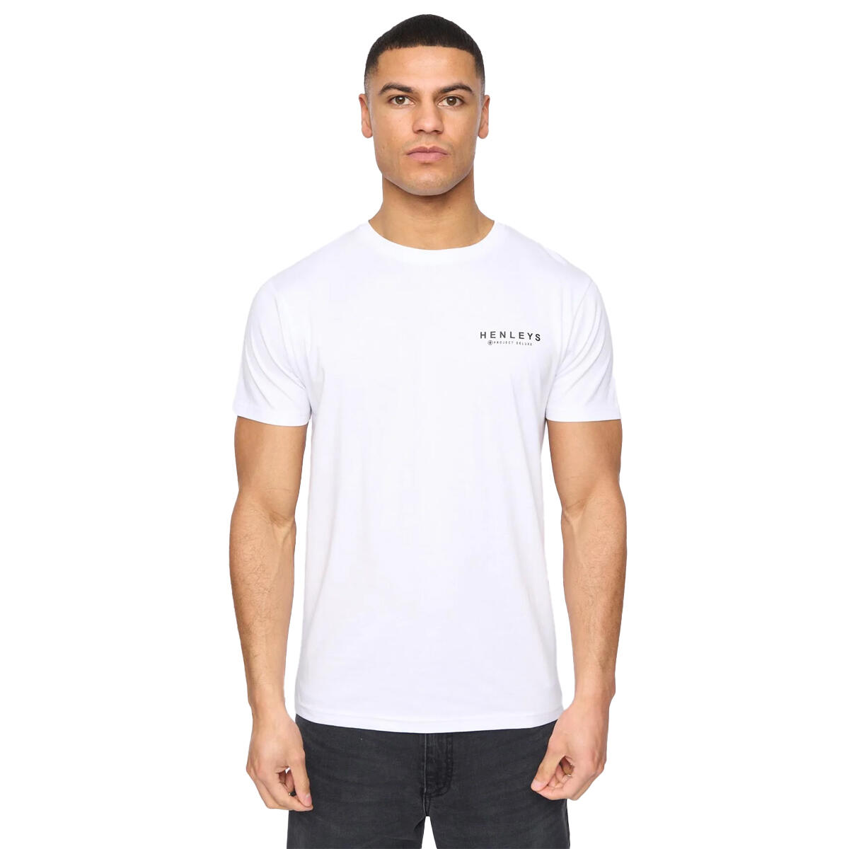 Mens Henycore TShirt (Pack of 3) (White/Blue/Black) 1/3