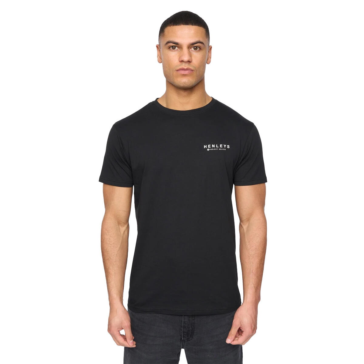 Mens Henycore TShirt (Pack of 3) (White/Blue/Black) 3/3