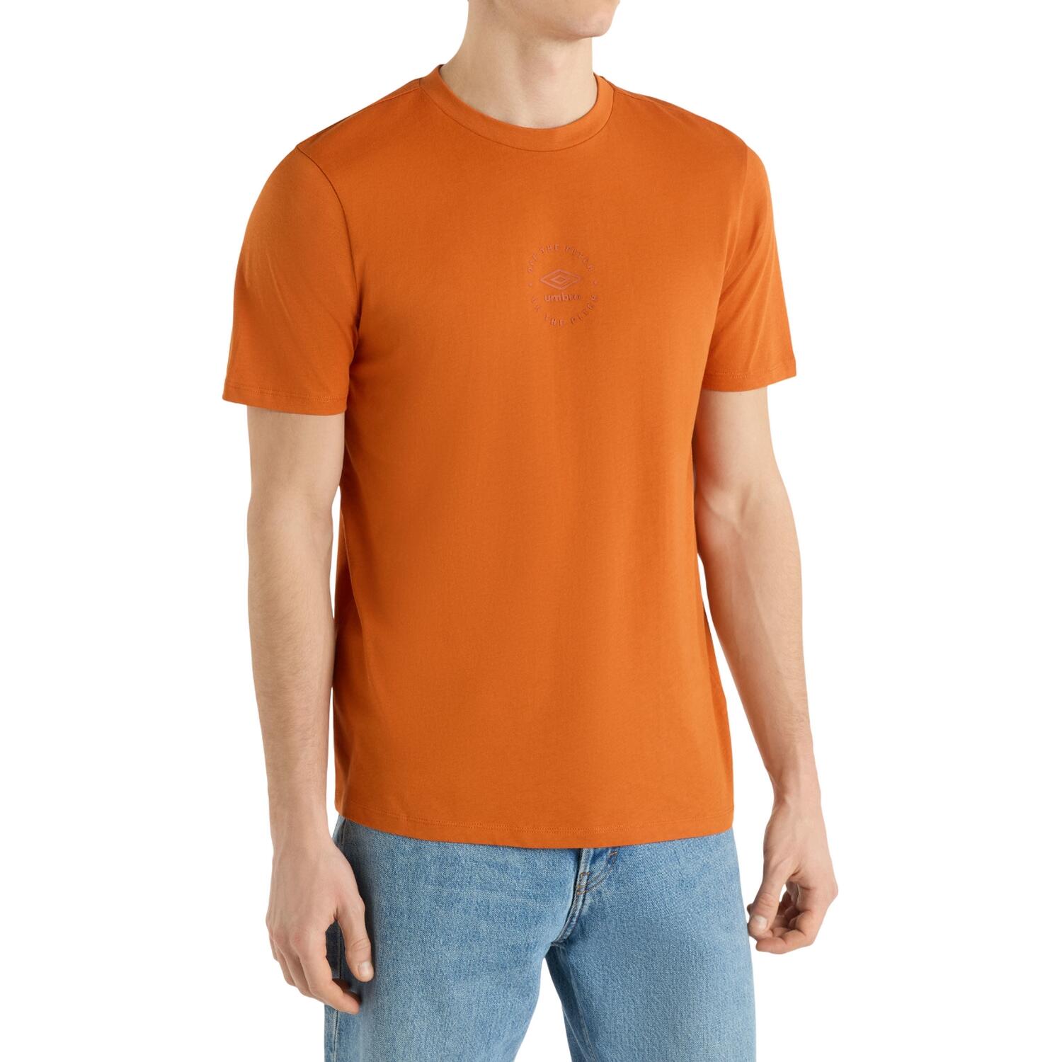 Maglietta Vestibilità Rilassata Uomo Umbro Fiamma Dorata 3/3