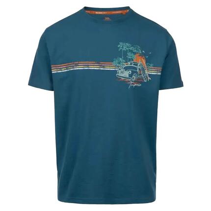 T-shirt ZAMA Homme Bleu Bondi 60% coton 40% polyester coupe décontractée