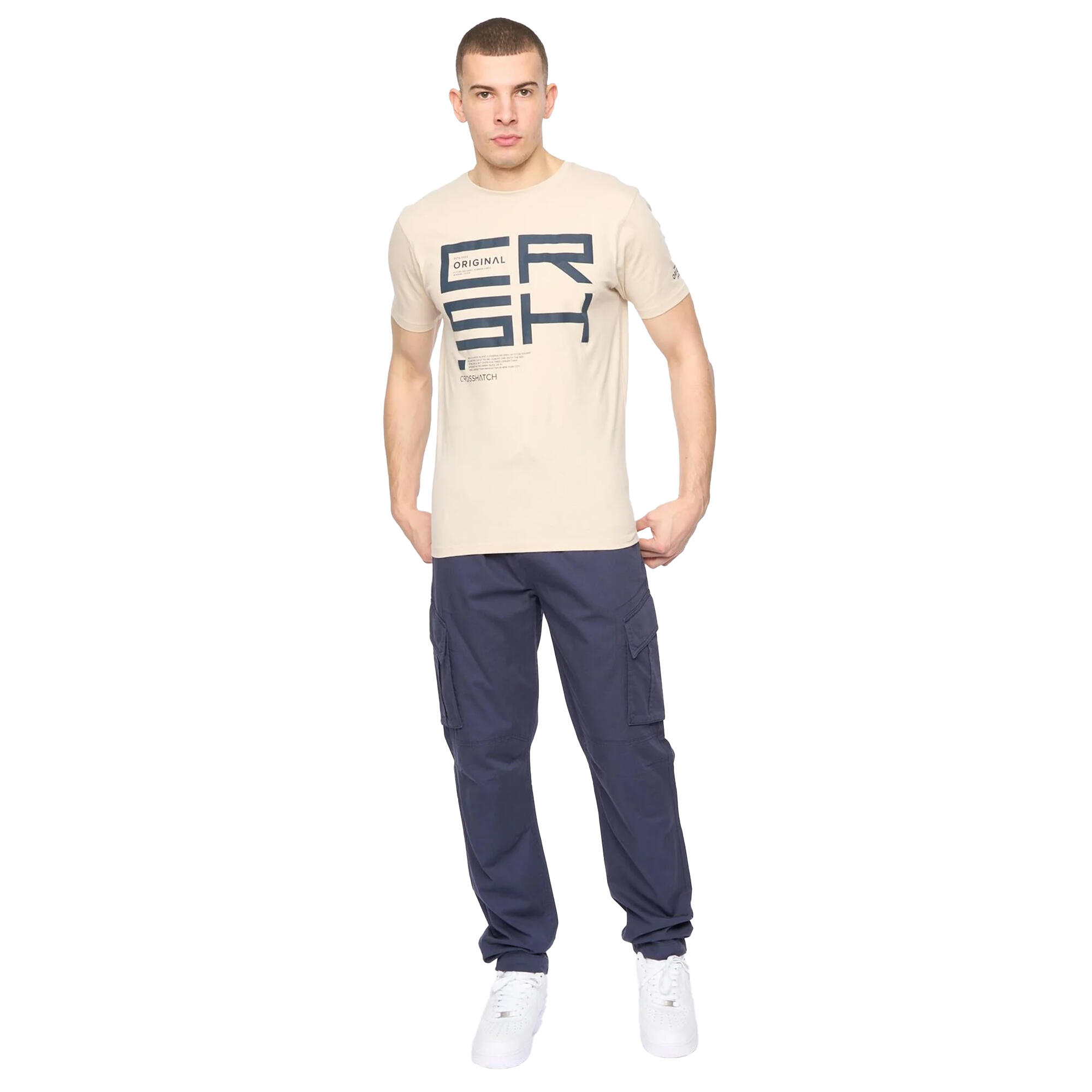 Mens Squarebox TShirt (Light Stone) 3/3