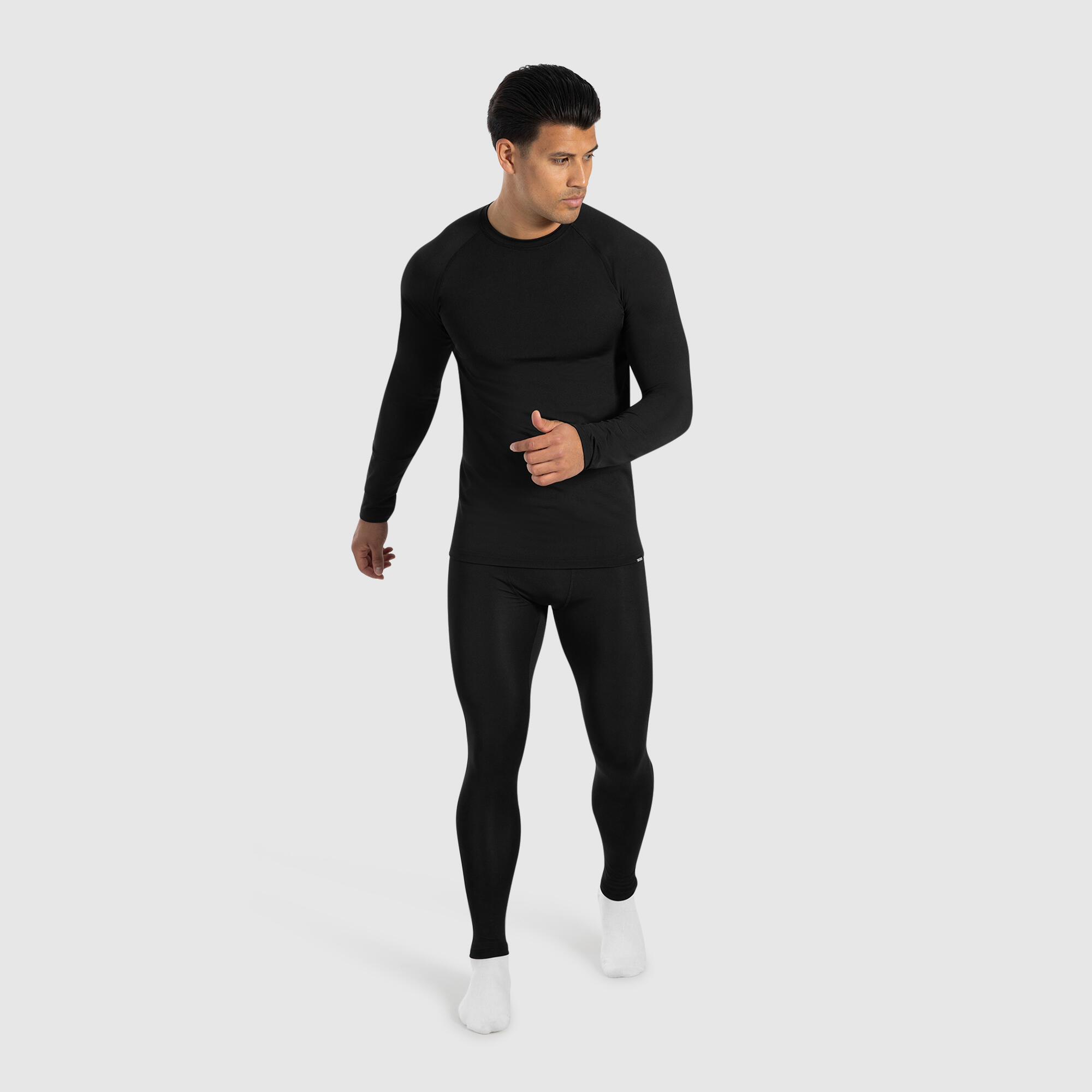 Herren Longsleeve Zeyn Schwarz 3/5
