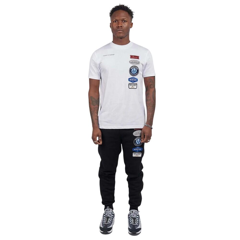 MERCIER Mens Hybrid Badge TShirt (White)