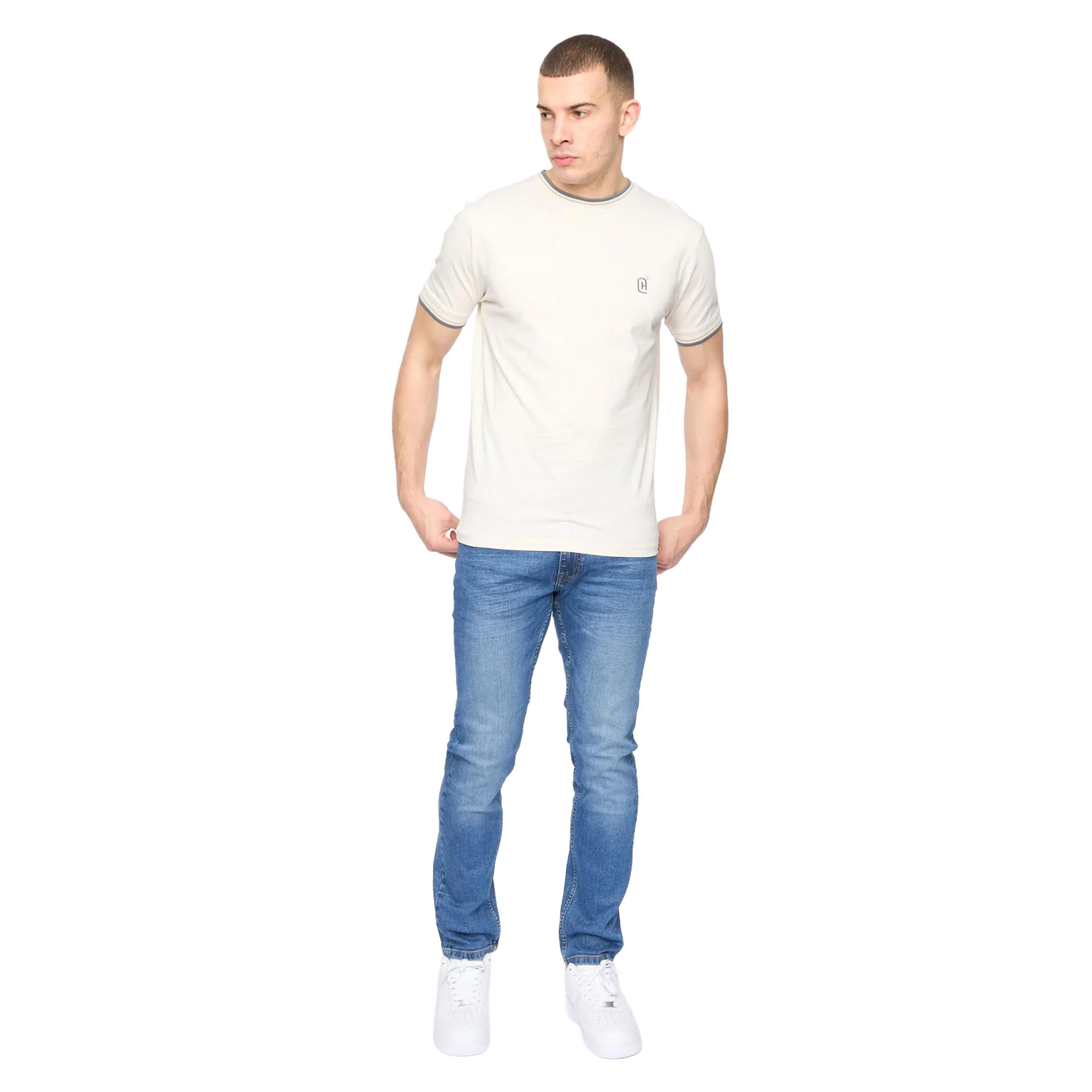 Mens Deuxtip TShirt (Off White) 3/3
